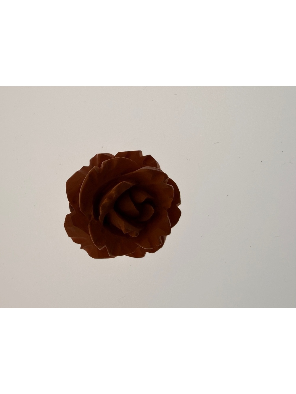 Carved rose pendant